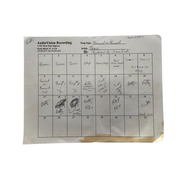 Hip Hop Artist FRAZE Ruff Ride Studio Audio Master Tape produced by Disco Rick - Picture 8 of 8